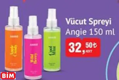 ANGİE VÜCUT SPREYİ ANGİE VÜCUT SPREYİ